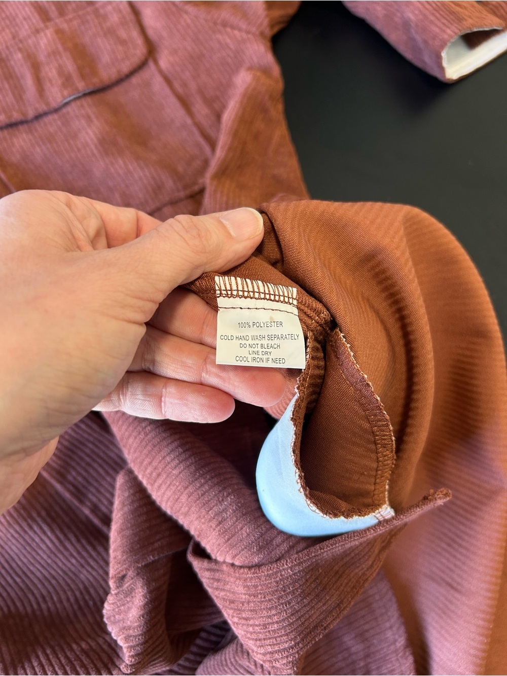 Copper Corduroy Shacket - Coastal Grandma Oversized Dark Academia - Picture 11 of 15